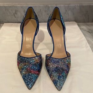 J. Crew Multi-Color Glitter Dorsey Women’s Heels Size 9.5